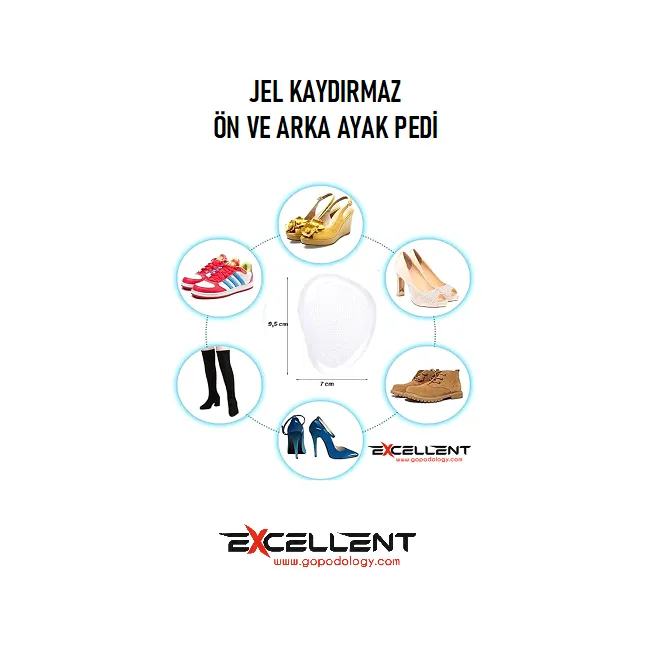 AYAK KAYDIRMAZ JEL PED, ÖN VE ARKA AYAK İÇİN
